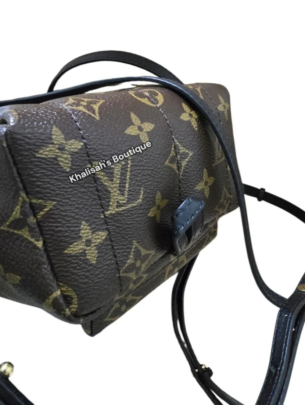 Authenticated Louis Vuitton PALM MONOGRAM SPRINGS MINI Backpack Bumbag Crossbody